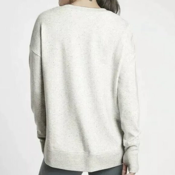 Women's Athleta Balance Crew Neck Pullover Sweatshirt Grey/Multi Size Small EUC - Picture 2 of 10